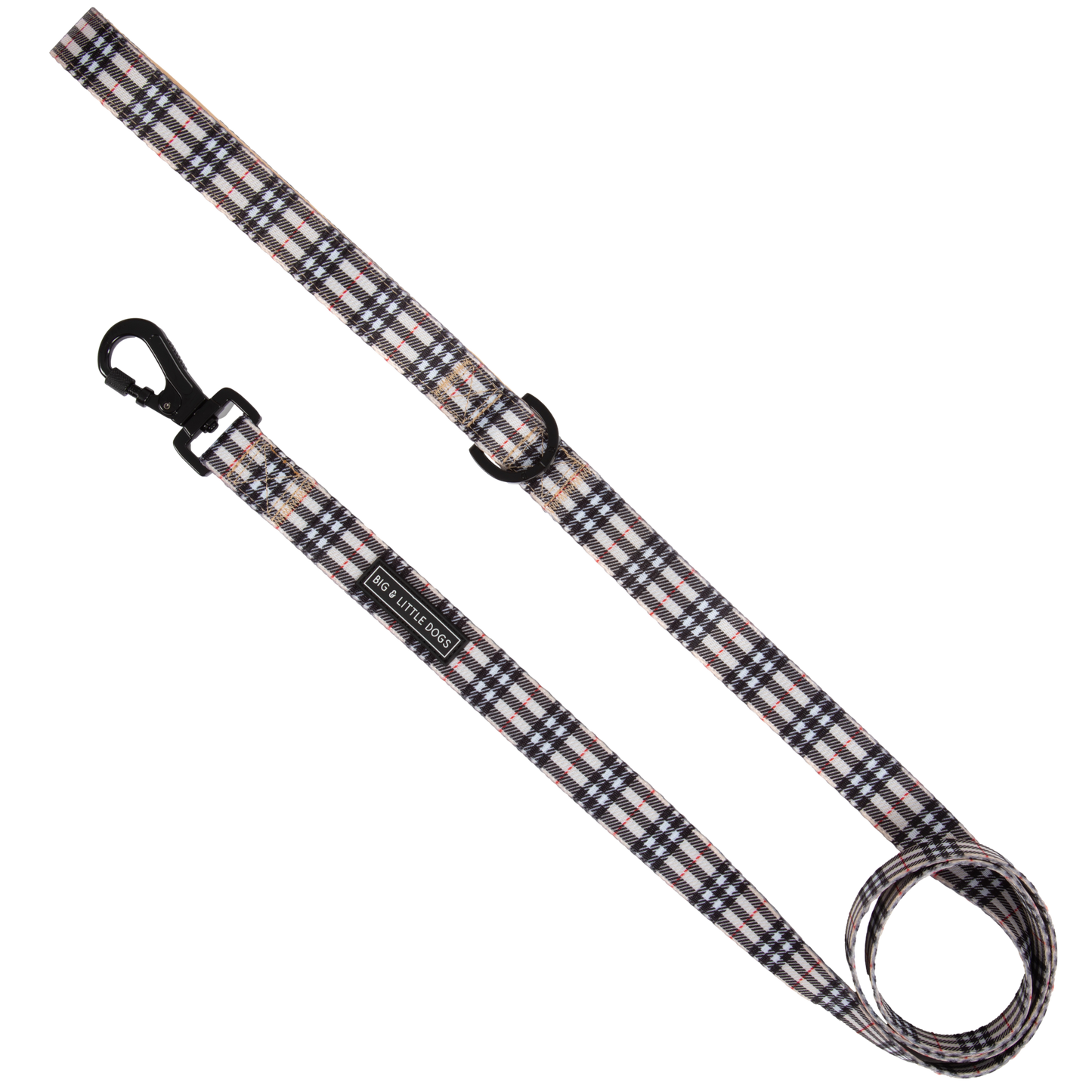 DOG LEASH: Nova Plaid: 2.5cm Wide