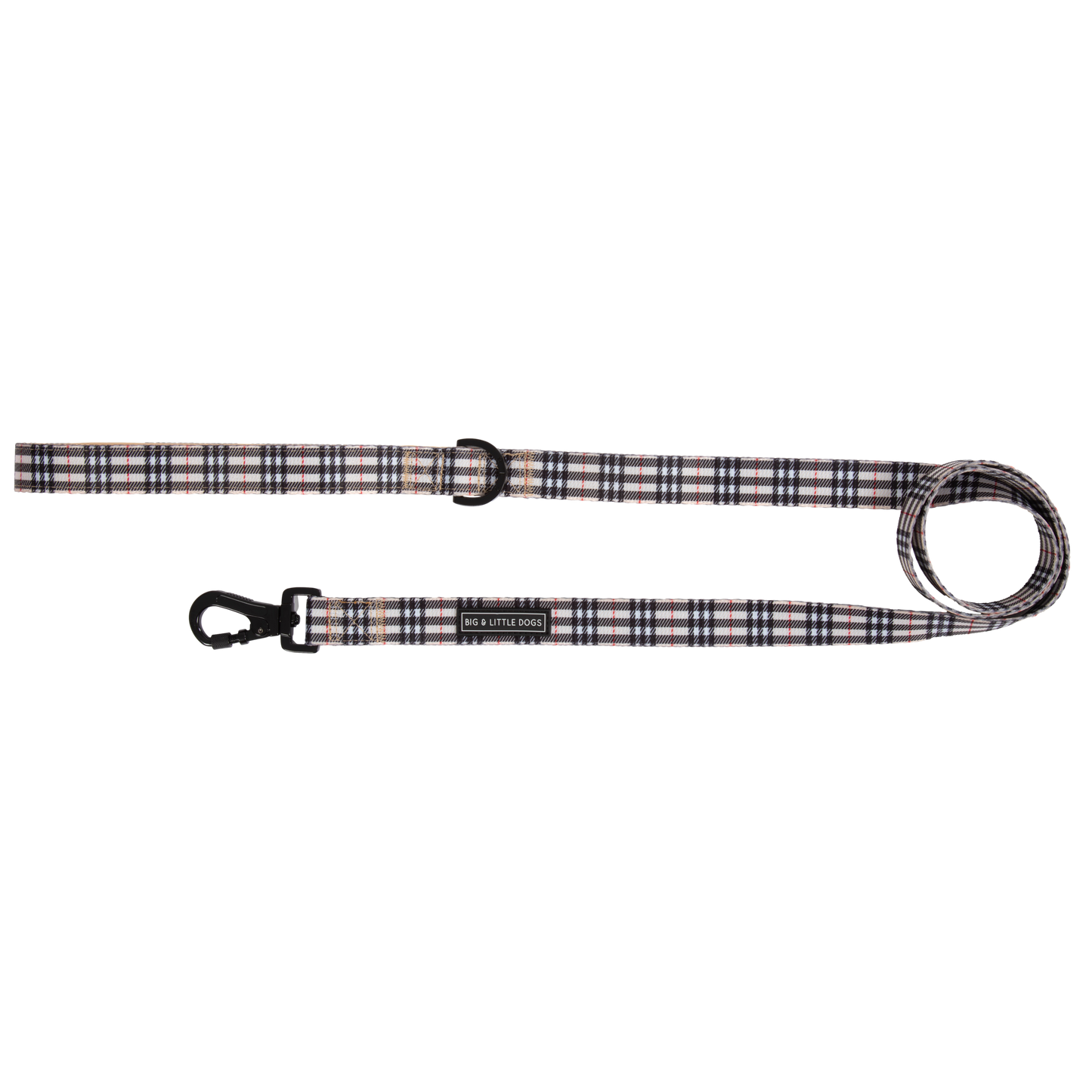 DOG LEASH: Nova Plaid: 2.5cm Wide