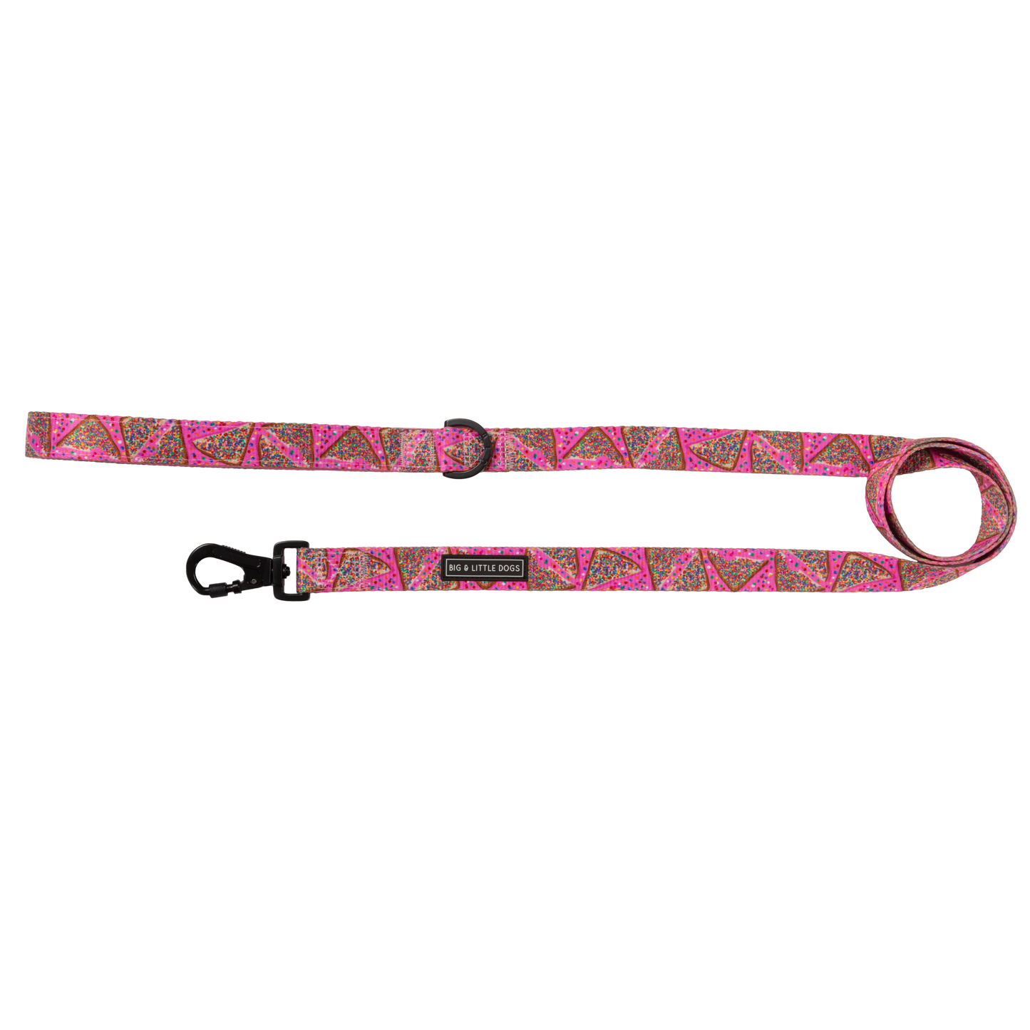 DOG LEASH: Pink Fairy Bread: 2.5cm Wide