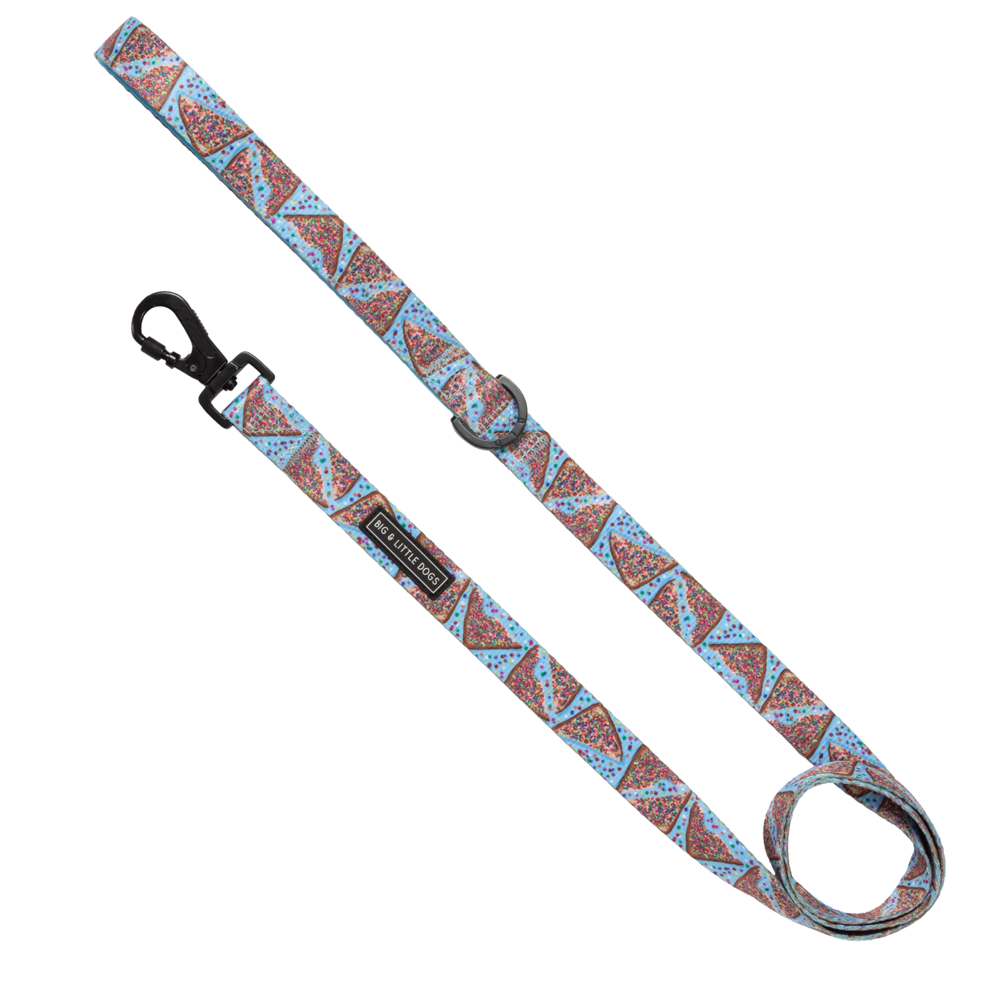 DOG LEASH: Blue Fairy Bread: 1.5cm Wide